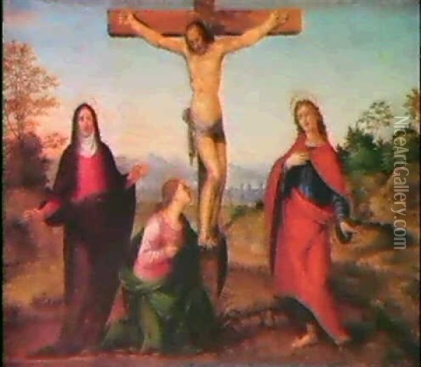 Crucifixion Oil Painting -  Franciabigio