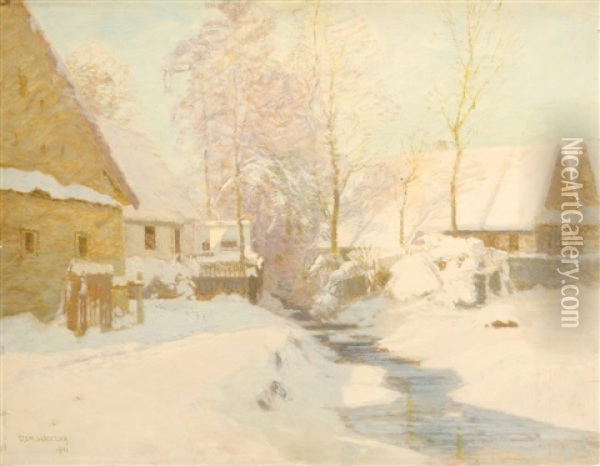 Winter Oil Painting - Roman Havelka
