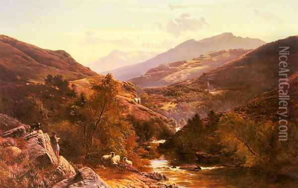 Glen Falock, Dunbartonshire Oil Painting - Sidney Richard Percy