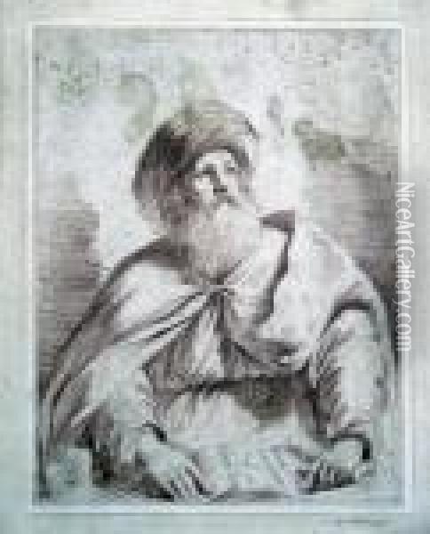 The Prophet Isaiah Oil Painting - Francesco Bartolozzi