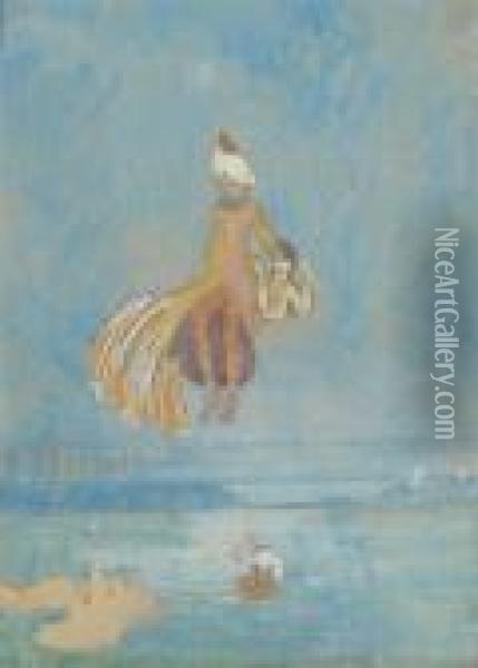 Pacha Survolant L'ocean Oil Painting - Paul Albert Besnard