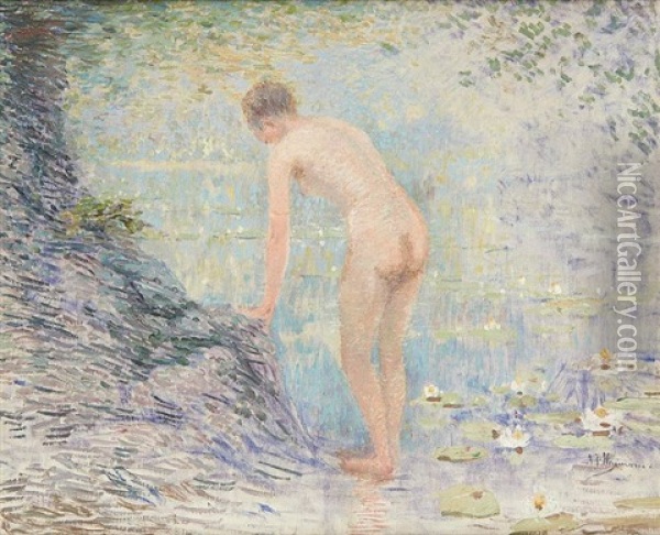 La Baigneuse Oil Painting - Adriaan Josef Heymans