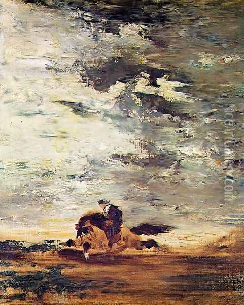 Scottish Horseman Oil Painting - Gustave Moreau