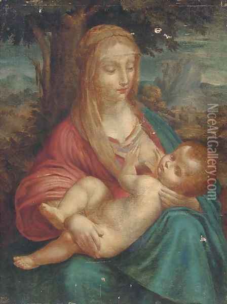 The Madonna and Child 2 Oil Painting - Leonardo Da Vinci