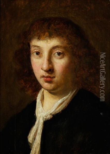 Portat Eines Jungen Mannes Oil Painting -  Rembrandt van Rijn