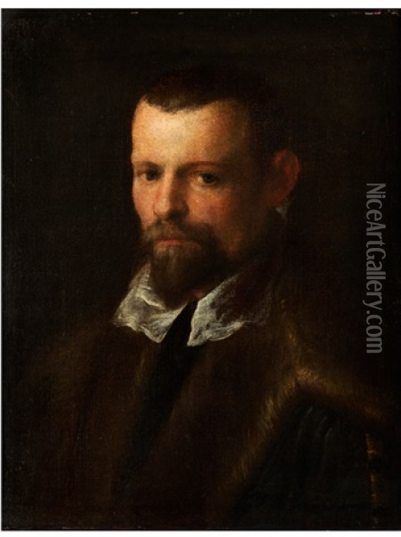 Portrait Eines Herrn Oil Painting - Annibale Carracci