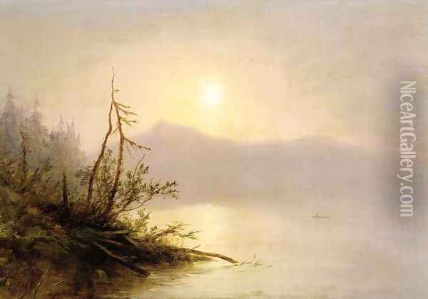 Morning on Lake George Oil Painting - Homer Dodge Martin