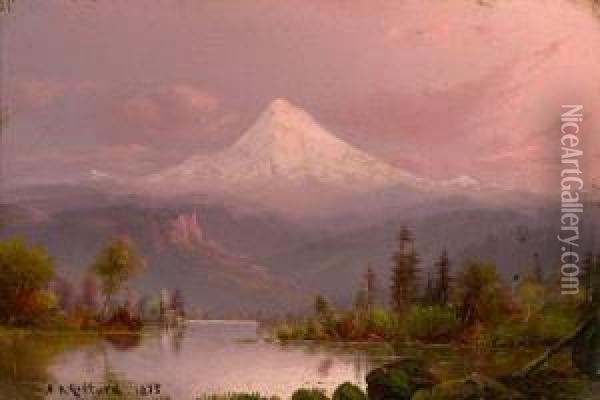 Mount Hood, Oregon Oil Painting - Sanford Robinson Gifford