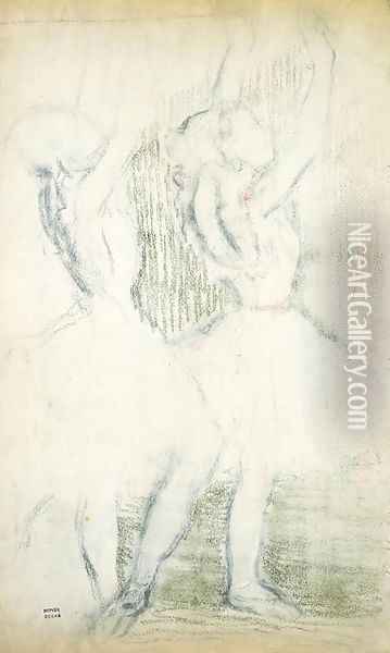 Deux danseuses 5 Oil Painting - Edgar Degas