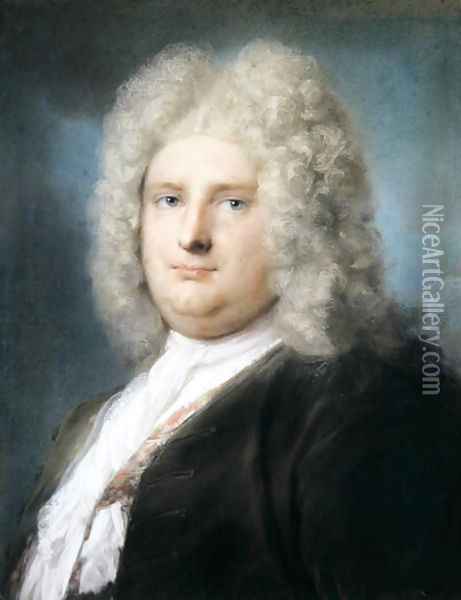 Portrait of the French Consul, Le Blond, 1727 Oil Painting - Rosalba Carriera
