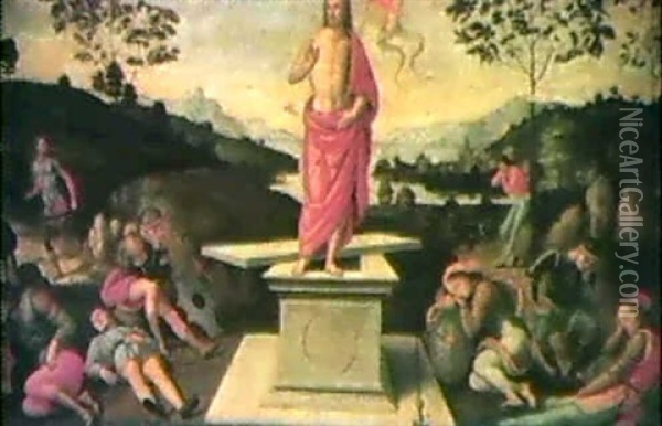 The Resurrection Oil Painting - Pietro Perugino