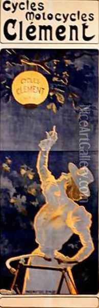 Poster advertising Cycles Clement Paris Oil Painting - Ferdinand (Misti) Misti-Mifliez
