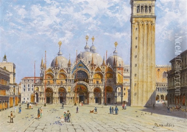 Basilica Di San Marco Oil Painting - Antonietta Brandeis