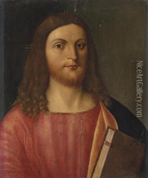 Christ Oil Painting - Andrea Previtali