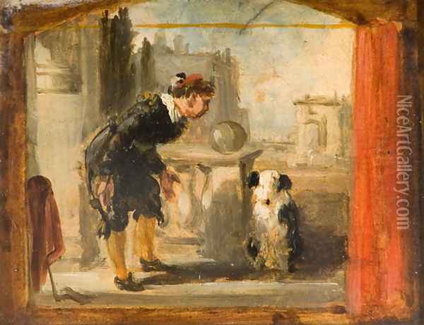 The Showman Oil Painting - William Knight Keeling