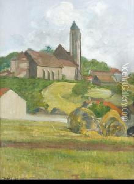 L'eglise De Village Oil Painting - Louis Roy