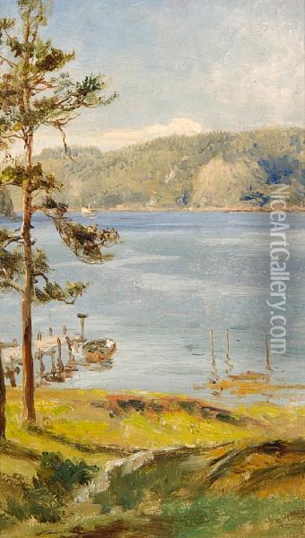 Hanko Sund, Norway Oil Painting - Robert Gallon