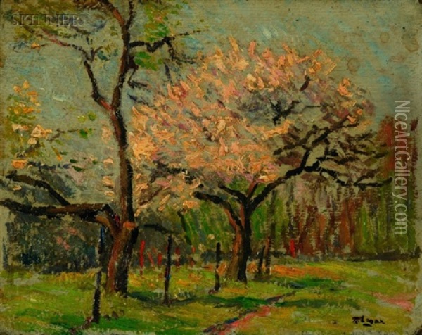 Spring Landscapes (set Of 3) Oil Painting - Robert Henry Logan