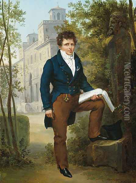Portrait of Nicholas-Pierre Tiolier Oil Painting - Francois-Edouard Picot