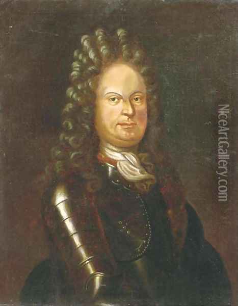 Portrait of Albrecht Anton (1614-1710) Oil Painting - Christian Morgenstern