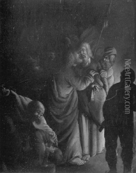 Le Baiser De Judas Oil Painting - Jan Georg van Vliet