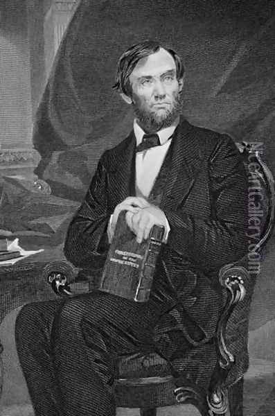 Portrait of Abraham Lincoln (1809-65) 2 Oil Painting - Alonzo Chappel