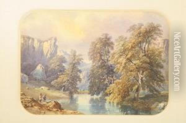 Paysage Montagneux Oil Painting - Charles Pensee