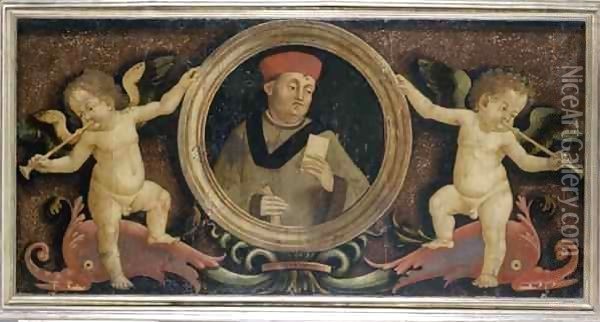 Male portrait with putti Oil Painting - Matteo di Giuliano di Lorenzo Balducci