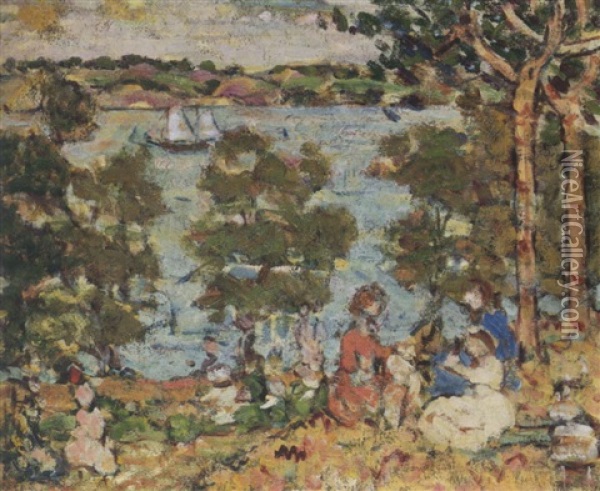 The Inlet Oil Painting - Maurice Prendergast