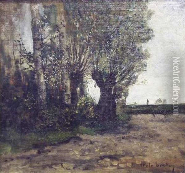 Emile Breton Oil Painting - Emile Breton