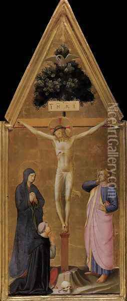 Crucifixion 1450 Oil Painting - Angelico Fra