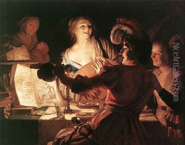 The Prodigal Son 1623 Oil Painting - Gerrit Van Honthorst