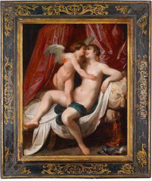 Venus Und Amor Oil Painting - Gaspar De Crayer