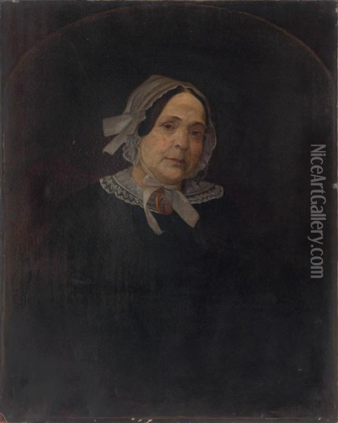 Portrait Of A Mrs. Abraham Martling Oil Painting - Erastus Salisbury Field