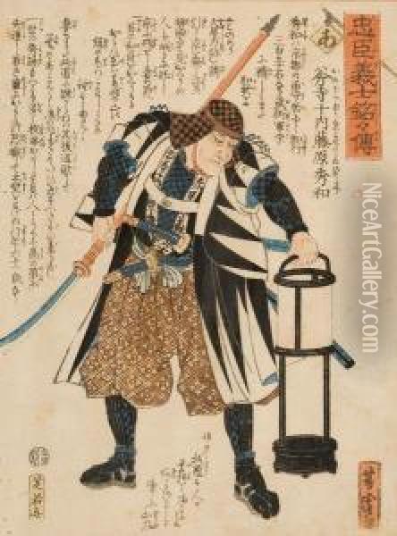Serie Storie Di Lealta Dei Fedeli Samurai Oil Painting - Utagawa Yoshitora
