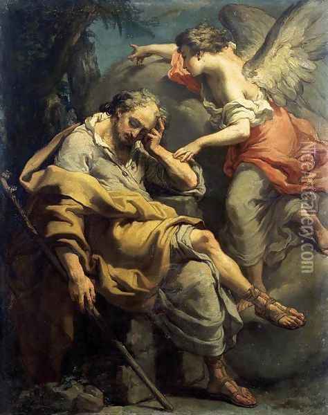 Joseph's Dream c. 1790 Oil Painting - Gaetano Gandolfi