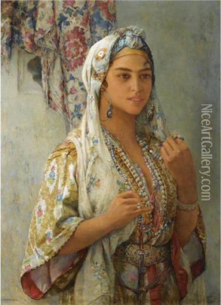 A Girl From Morocco Oil Painting - Louis-Auguste Girardot