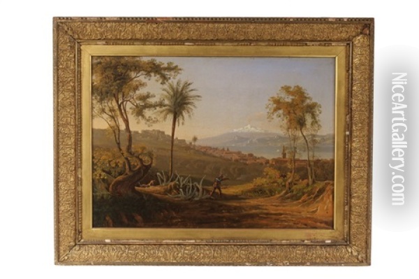 A View Of Alvarado Oil Painting - Daniel Thomas Egerton