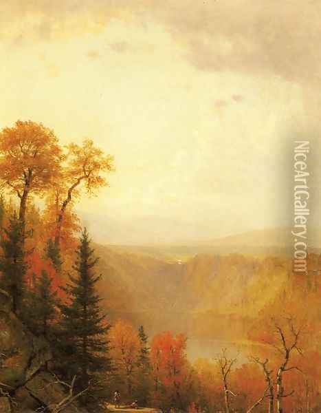 Kauterskill Clove Oil Painting - Thomas Worthington Whittredge