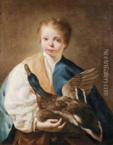 Figura Di Fanciullo Oil Painting - Domenico Maggiotto