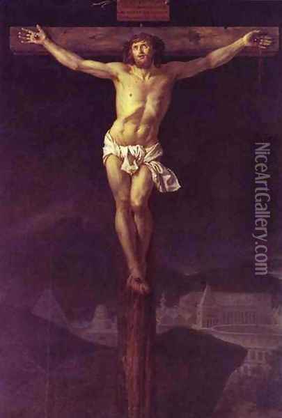 Christ on the Cross 2 Oil Painting - Jacques Louis David