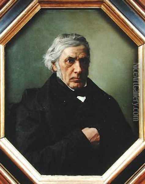 Portrait of Victor Cousin 1792-1867 Oil Painting - Henri (Karl Ernest Rudolf Heinrich Salem) Lehmann