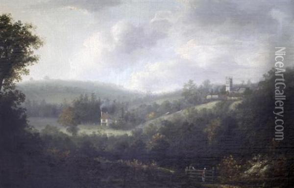 Yorkshire Landscape Oil Painting - George Cuitt