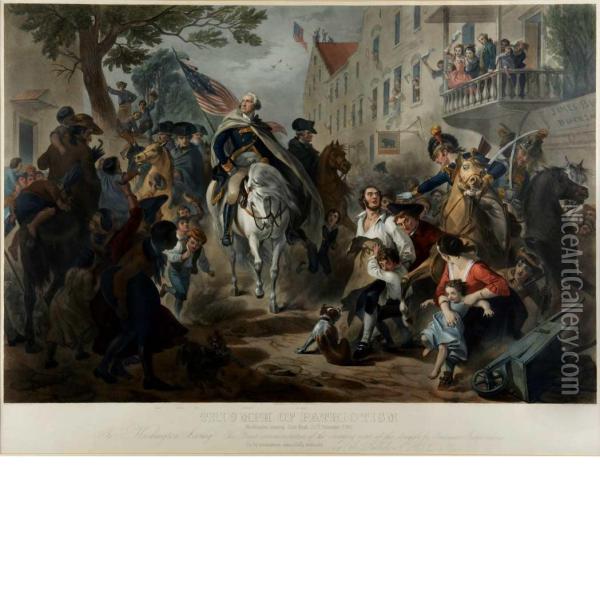 Triumph Of Patriotism Oil Painting - Felix Octavius Carr Darley