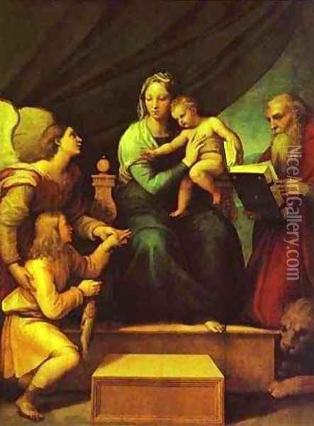 The Madonna Of The Fish 1513 Oil Painting - Raphael