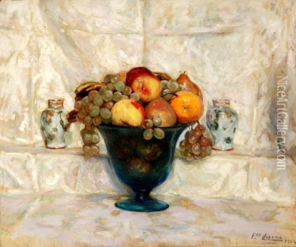 Bodegon De Frutas Oil Painting - Fernando Alberti
