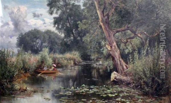 Harts Lockwood, Autumn Oil Painting - Keeley Halswelle