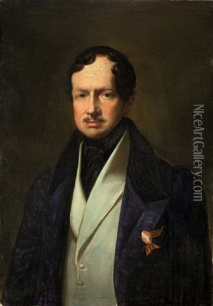 Friedrich Wilhelm Iii., Konig Von Preussen Oil Painting - Carl Christian Vogel von Vogelstein