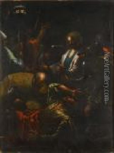 Cattura Di Cristo Oil Painting - Jacopo Bassano (Jacopo da Ponte)