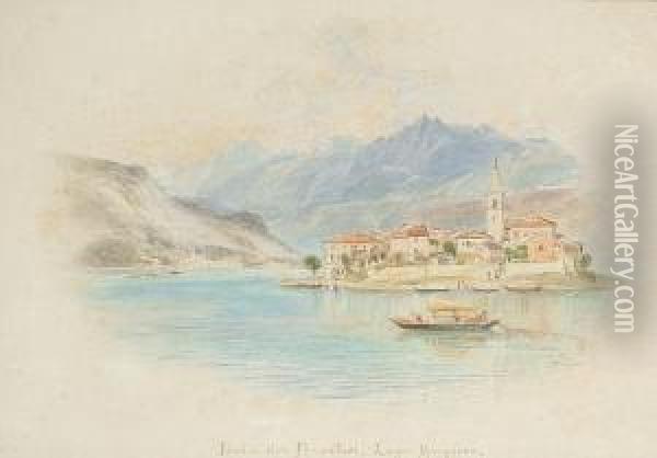 Isola Dei Pescatori Lago Maggiore Oil Painting - Ebenezer Wake Cook